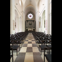 Braunschweig, Dom St. Blasii, Blick ins Innenraum / Hauptschiff in Richtung Orgel