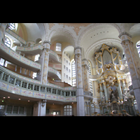 Dresden, Frauenkirche, Orgel und Seitenemporen
