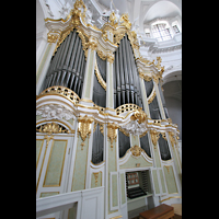 Dresden, Kathedrale (ehem. Hofkirche), Orgel mit Spieltisch