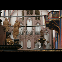 Stralsund, St. Nikolai, Große Orgel vom Altarraum aus