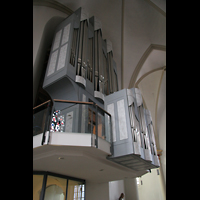 Twistringen, St. Anna, Orgelempore von der Seite gesehen
