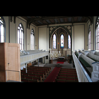 Bremen, St. Johann Oberneuland, Blick von der Orgelempore in die Kirche