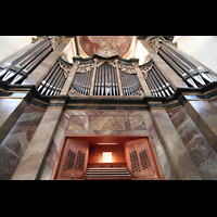 Bad Staffelstein, Wallfahrts-Basilika, Hauptorgel mit Spieltisch