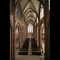 Oppenheim, St. Katharinen, Hauptschiff von der Orgelempore aus
