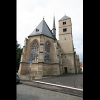 Bad Sobernheim, Matthiaskirche, Außenansicht auf den Chor