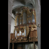 Bad Sobernheim, Matthiaskirche, Orgel vom Seitenschiff aus