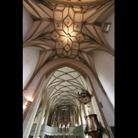 Meisenheim am Glan, Schlosskirche, Gewölbe und Blick zur Orgel