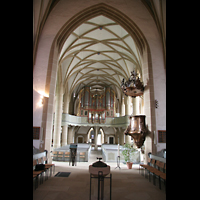 Meisenheim am Glan, Schlosskirche, Innenraum / Hauptschiff in Richtung Orgel