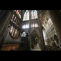 Metz, Cathdrale Saint-tienne, Querhausorgel, Vierung und Langhaus