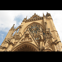 Metz, Cathédrale Saint-Étienne, Fensterrosette des Westwerks, Fassade