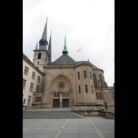 Luxembourg (Luxemburg), Cathédrale Notre-Dame, Seitenansicht
