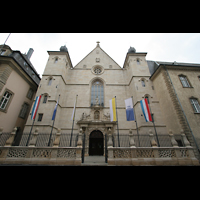 Luxembourg (Luxemburg), Cathédrale Notre-Dame, Fassade