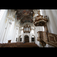 Trier, Basilika St. Paulin, Kanzel und Orgel
