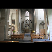 Trier, Basilika St. Matthias, Altarraum und Orgel