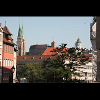 Nürnberg (Nuremberg), St. Sebald, Blick nach St. Sebald