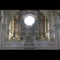 Polling, Stiftskirche St. Salvator und Heilig-Kreuz, Orgelempore