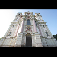 Ottobeuren, Abtei - Basilika St. Alexander und Theodor, Fassade perspektivisch