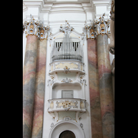 Ottobeuren, Abtei - Basilika St. Alexander und Theodor, Rechte Balkonorgel (Schwellwerk)