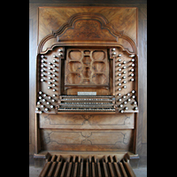 Ottobeuren, Abtei - Basilika St. Alexander und Theodor, Spieltisch der Dreifaltigkeitsorgel