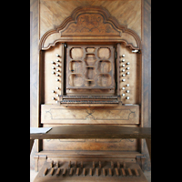 Ottobeuren, Abtei - Basilika St. Alexander und Theodor, Spieltisch der Heilig-Geist-Orgel