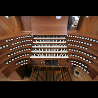 Ottobeuren, Abtei - Basilika St. Alexander und Theodor, Spieltisch der Marienorgel