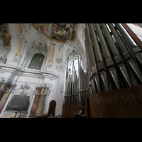 Ottobeuren, Abtei - Basilika St. Alexander und Theodor, Orgelempore mit Marienorgel