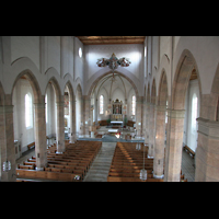 Waldkirchen, St. Peter und Paul (Bayernwalddom), Blick von der Orgelempore in die Kirche