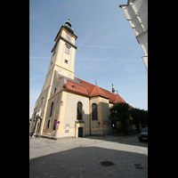 Linz, Stadtpfarrkirche, Auenansicht
