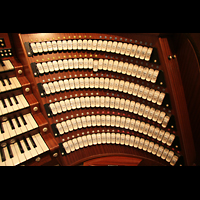 Rechte Registerstaffel am Spieltisch Passau, Dom St. Stephan, Rechte Registerstaffel am Spieltisch