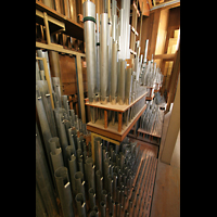 Hauptwerkspfeifen mit hochgebänktem Kornett Passau, Dom St. Stephan, Hauptwerkspfeifen mit hochgebänktem Kornett