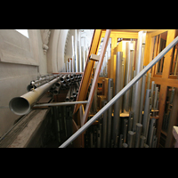 Chamaden und Pfeifen des Kleinpedals Passau, Dom St. Stephan, Chamaden und Pfeifen des Kleinpedals