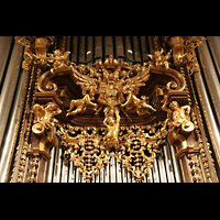 Prospektdetail am Hauptwerk der Hauptorgel Passau, Dom St. Stephan, Prospektdetail am Hauptwerk der Hauptorgel