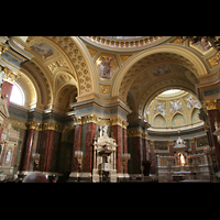 Budapest, Szent István Bazilika (St. Stefan Basilika), Innenraum der Basilika