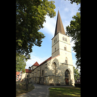Dülmen, St. Viktor, Seitenansicht mit Turm
