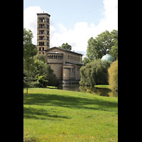 Potsdam, Friedenskirche am Park Sanssouci, Außenansicht von der Schopenhauerstraße aus gesehen