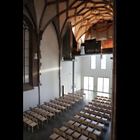 Stuttgart, Hospitalkirche, Blick von der Seitenempore zur Orgel