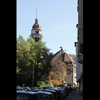 Stuttgart, Markuskirche, Außenansicht von der Römerstraße aus