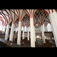 Leipzig, Thomaskirche, Blick von der Südempore zu den beiden Orgeln