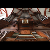 Leipzig, Thomaskirche, Sauer-Orgel mit Spieltisch