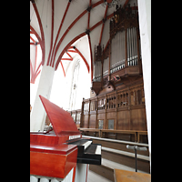Leipzig, Thomaskirche, Orgelpositiv und große Orgel