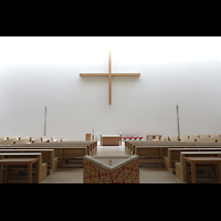 Leipzig, Propsteikirche St. Trinitatis, Innenraum in Richtung Altar