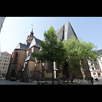 Leipzig, Nikolaikirche, Außenansicht vom Chor aus