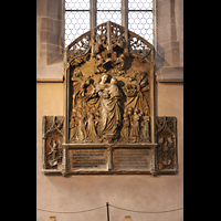 Nrnberg (Nuremberg), Frauenkirche am Hauptmarkt, Pergenstorffer Epitaph von Adam Kraft aus dem Jahr 1498