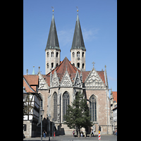 Braunschweig, St. Martini, Außenansicht mit Chorraum vom Altstadtmarkt aus