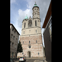 Braunschweig, St. Andreas, Fassade mit Turm, Ansicht von der Weberstraße aus