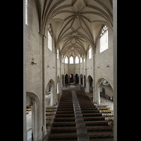 Hildesheim, St. Andreas, Blick von der Orgelempore in die Kirche