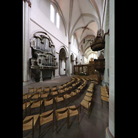 Braunschweig, Klosterkirche St. Mariae, Hauptschiff und Orgel seitlich