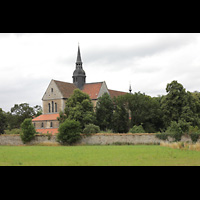 Braunschweig, Klosterkirche St. Mariae, Außenansicht von Nordosten (Ebertallee)