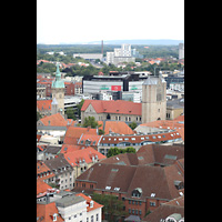 Braunschweig, St. Andreas, Aussicht vom Turm auf den Dom