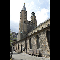 Goslar, Marktkirche St. Cosmas und Damian, Außenansicht vom Marktkirchhof aus